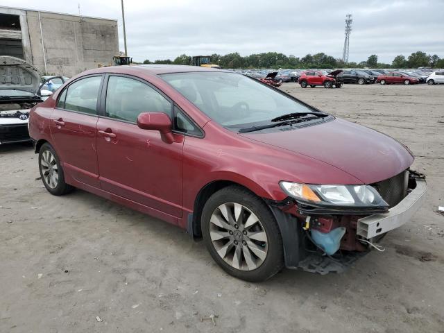 2HGFA16969H517459 - 2009 HONDA CIVIC EXL RED photo 4