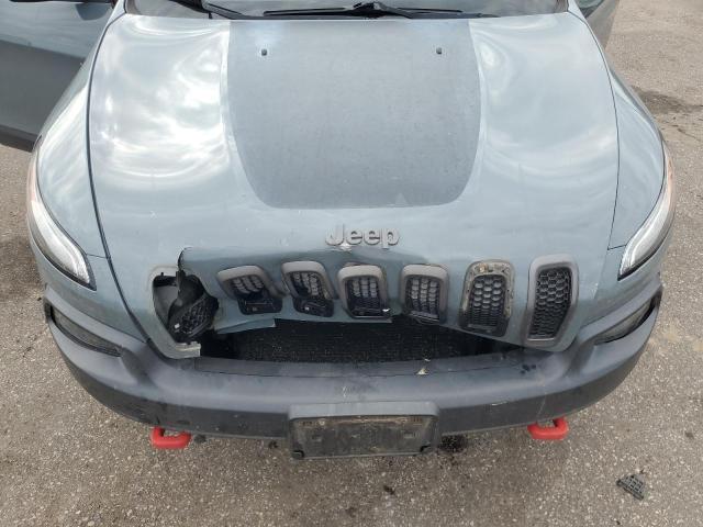 1C4PJMBB8EW134762 - 2014 JEEP CHEROKEE TRAILHAWK GRAY photo 12