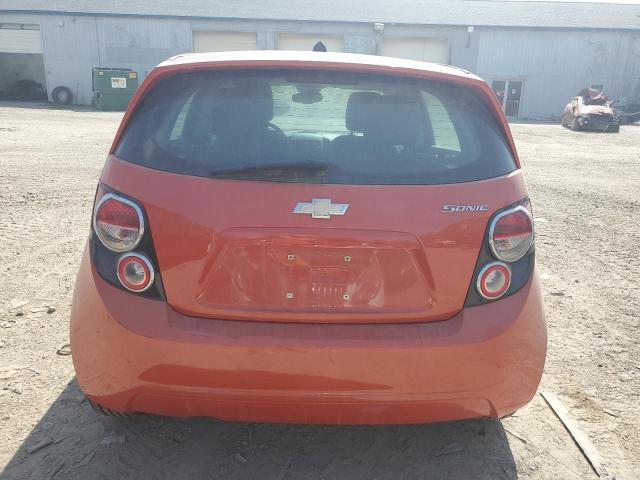 1G1JB6SH4D4159423 - 2013 CHEVROLET SONIC LS ORANGE photo 6