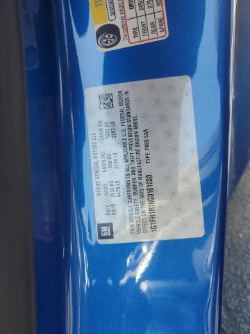 1G1FH1R76G0161030 - 2016 CHEVROLET CAMARO SS BLUE photo 12