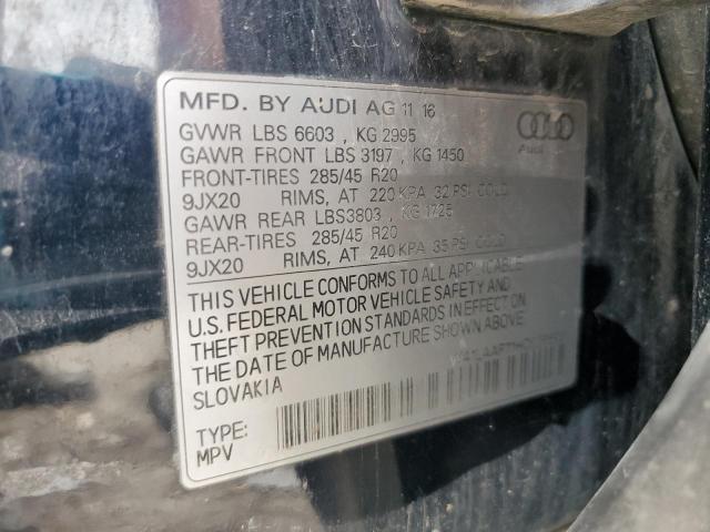 WA1LAAF71HD036699 - 2017 AUDI Q7 PREMIUM PLUS أسود صورة 13