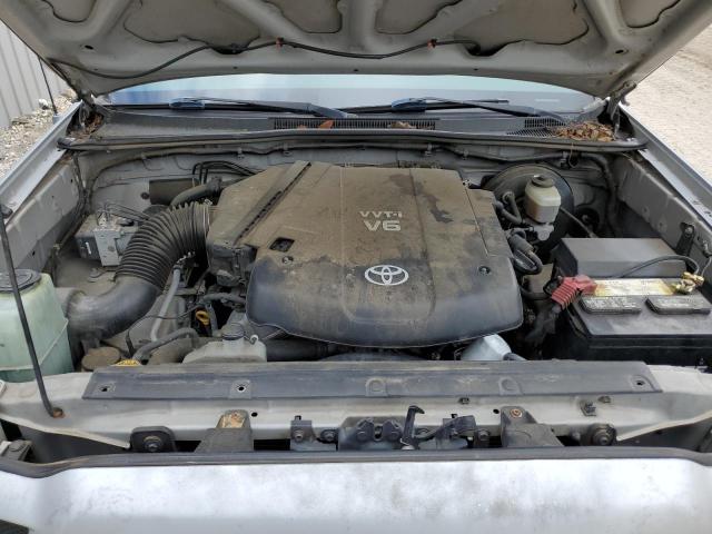 5TEJU62NX8Z492875 - 2008 TOYOTA TACOMA DOUBLE CAB PRERUNNER SILVER photo 11