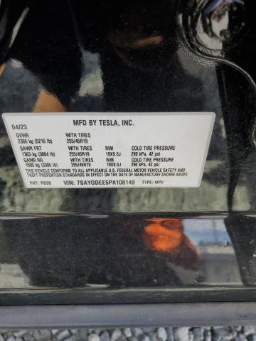 7SAYGDEE5PA108149 - 2023 TESLA MODEL Y 黑色 照片 13