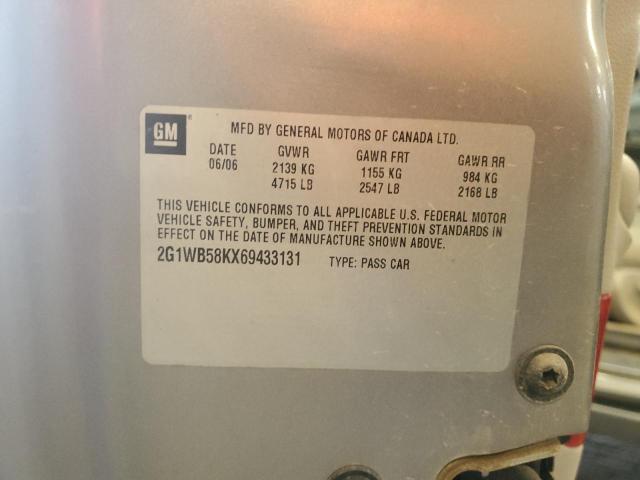 2G1WB58KX69433131 - 2006 CHEVROLET IMPALA LS GRAY photo 12