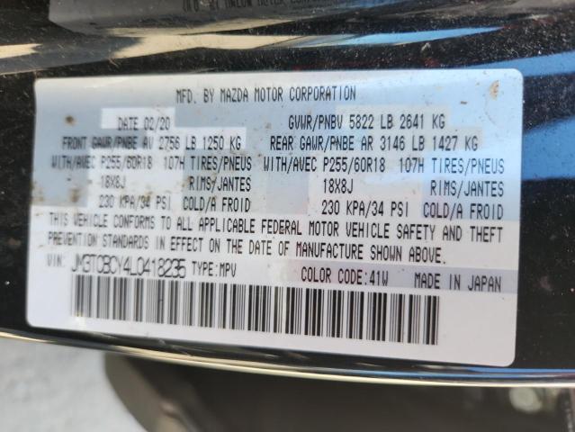 JM3TCBCY4L0418235 - 2020 MAZDA CX-9 TOURING 黑色 照片 12