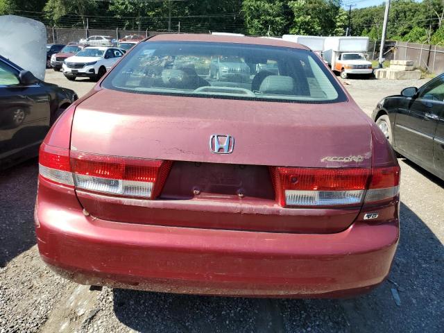 1HGCM66573A068920 - 2003 HONDA ACCORD EX RED photo 6