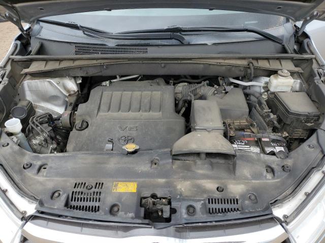 5TDJKRFH3ES029318 - 2014 TOYOTA HIGHLANDER XLE ვერცხლისფერი ფოტო 12