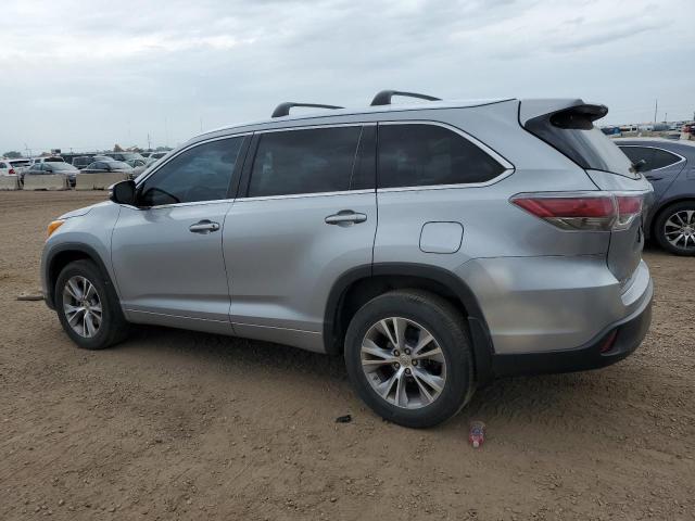 5TDJKRFH3ES029318 - 2014 TOYOTA HIGHLANDER XLE ვერცხლისფერი ფოტო 2