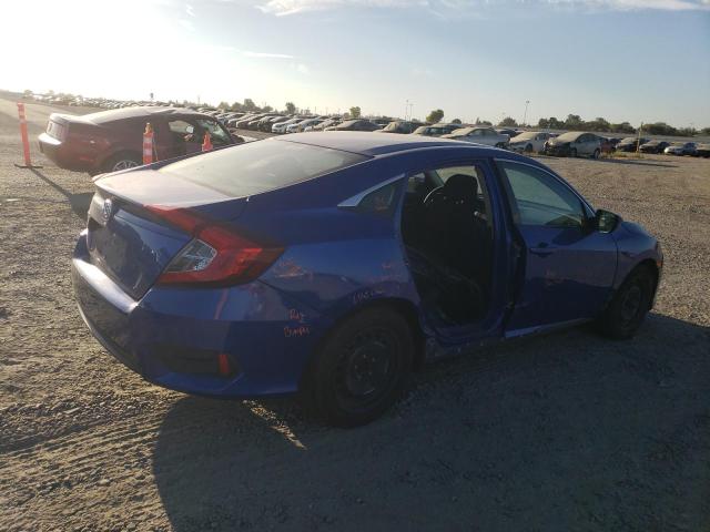 2HGFC2F54JH594719 - 2018 HONDA CIVIC LX BLUE photo 3