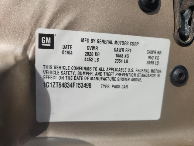 1G1ZT64834F153498 - 2004 CHEVROLET MALIBU MAXX LS თაფლისფერი ფოტო 13