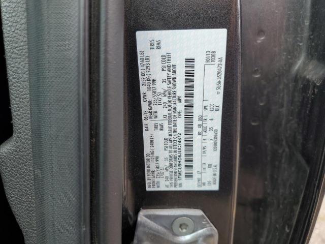 1FMCU9HD6JUC74872 - 2018 FORD ESCAPE SEL Серый фото 14