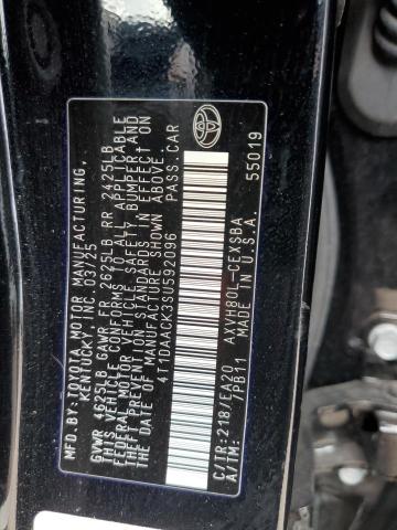 4T1DAACK3SU592096 - 2025 TOYOTA CAMRY XSE BLACK photo 13