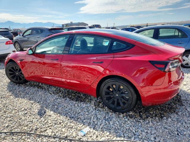 5YJ3E1EA7NF185355 - 2022 TESLA MODEL 3 RED photo 2