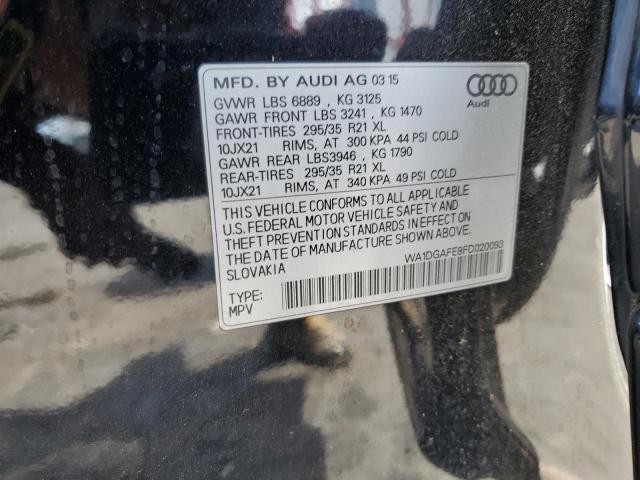 WA1DGAFE8FD020093 - 2015 AUDI Q7 PRESTIGE 黑色 照片 13