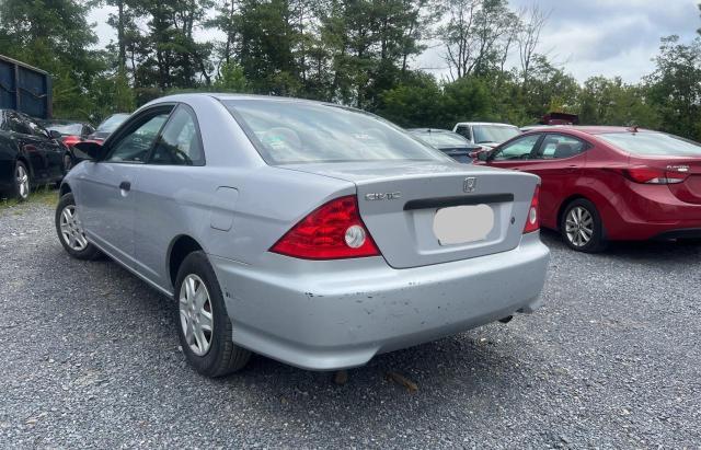 1HGEM22385L010134 - 2005 HONDA CIVIC DX VP Արծաթագույն լուսանկար 3