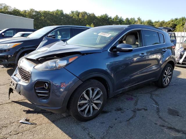 KNDPNCAC6K7498015 - 2019 KIA SPORTAGE EX BLUE photo 1