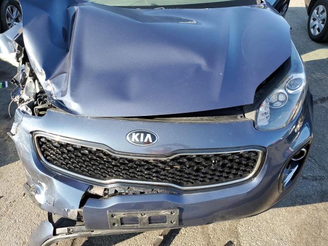 KNDPNCAC6K7498015 - 2019 KIA SPORTAGE EX BLUE photo 12