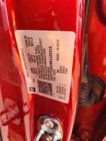 1GCPTDEK9R1320416 - 2024 CHEVROLET COLORADO Z71 BURGUNDY photo 12