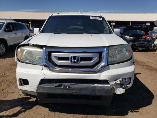 5FNYF3H55BB052649 - 2011 HONDA PILOT EXL WHITE photo 5