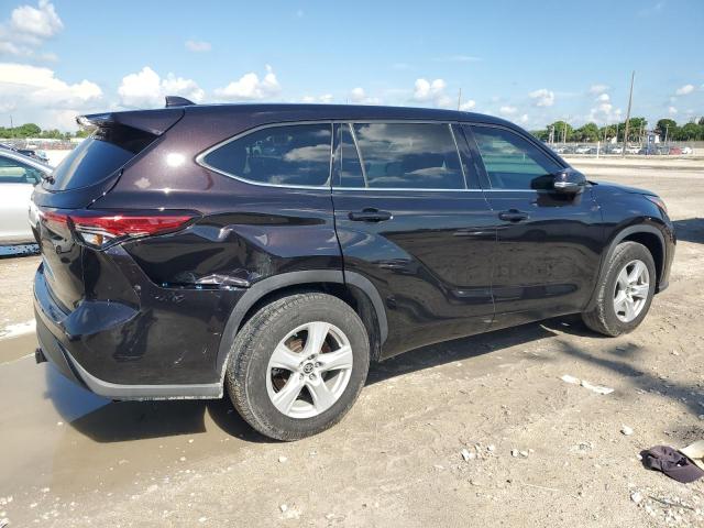 5TDCZRAH7LS028391 - 2020 TOYOTA HIGHLANDER L BLACK photo 3