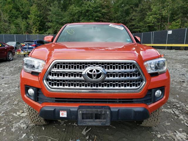 5TFCZ5ANXGX013186 - 2016 TOYOTA TACOMA DOUBLE CAB ORANGE photo 5