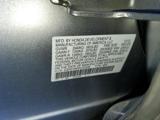 5J8YE1H40PL022656 - 2023 ACURA MDX TECHNOLOGY Сріблястий фото 13