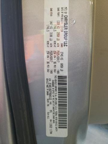 2C4RC1BG7FR603122 - 2015 CHRYSLER TOWN & COU TOURING SILVER photo 13