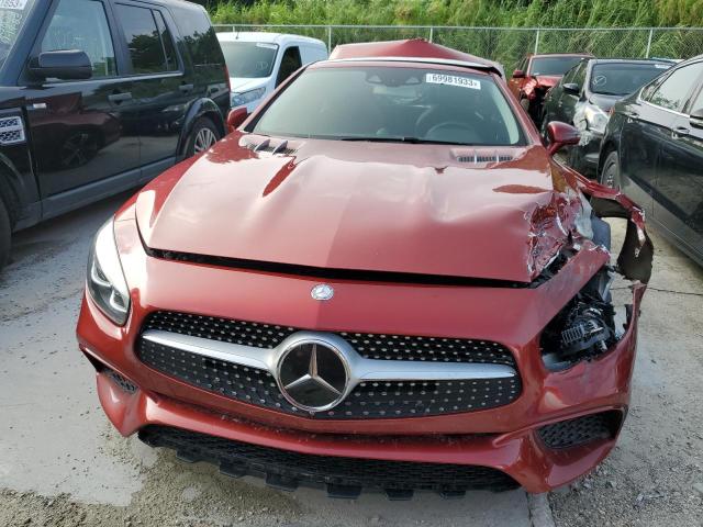 WDDJK6GA7HF046410 - 2017 MERCEDES-BENZ SL 450 RED photo 5