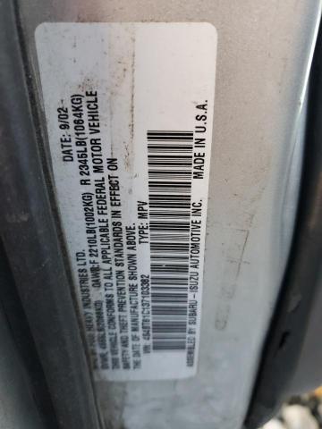 4S4BT61C137103382 - 2003 SUBARU BAJA SILVER photo 12