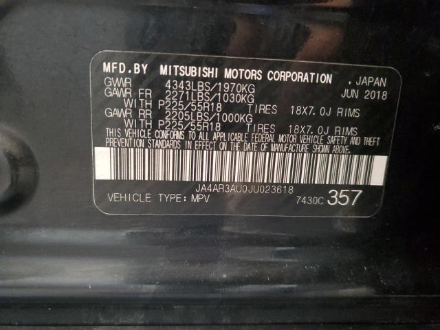 JA4AR3AU0JU023618 - 2018 MITS OUTLANDER SPORT ES შავი ფოტო 13