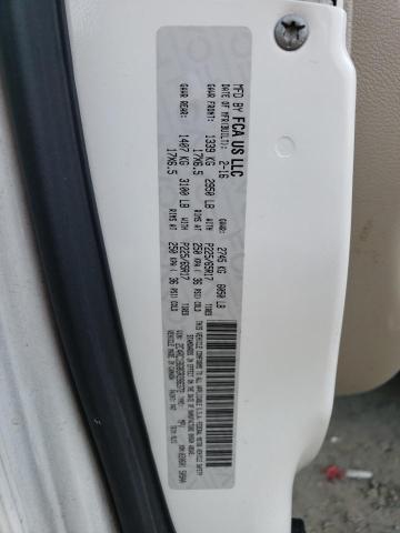 2C4RC1BG8GR286372 - 2016 CHRYSLER TOWN & COU TOURING WHITE photo 13