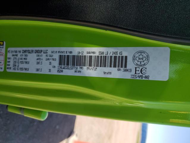 1C4BJWEG3DL537710 - 2013 JEEP WRANGLER U SAHARA Կանաչ լուսանկար 13