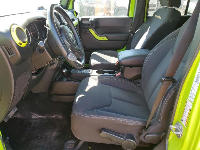 1C4BJWEG3DL537710 - 2013 JEEP WRANGLER U SAHARA Կանաչ լուսանկար 7