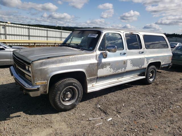 1GNFV16C1KF183094 - 1989 CHEVROLET SUBURBAN V1500 BLUE photo 1