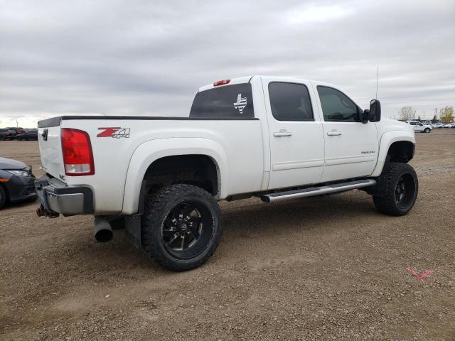 1GT121E89CF110128 - 2012 GMC SIERRA K2500 SLT WHITE photo 3