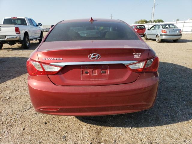 5NPEB4AC4DH590177 - 2013 HYUNDAI SONATA GLS RED photo 6