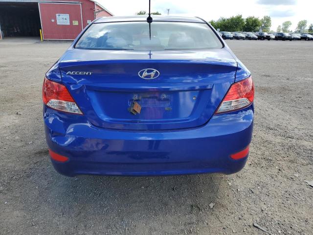 KMHCT4AE2DU512195 - 2013 HYUNDAI ACCENT GLS ლურჯი ფოტო 6