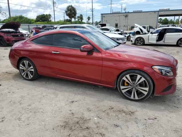 WDDWJ4JB2HF513389 - 2017 MERCEDES-BENZ C 300 RED photo 4