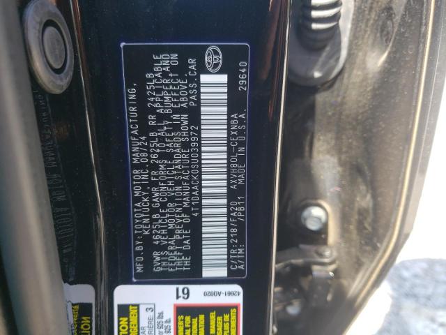 4T1DAACK0SU039972 - 2025 TOYOTA CAMRY XSE BLACK photo 12