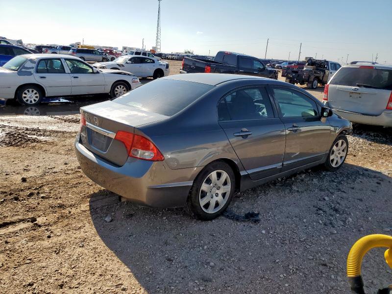 2HGFA1F52BH503559 - 2011 HONDA CIVIC LX CHARCOAL photo 3
