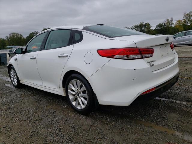 5XXGU4L39GG119738 - 2016 KIA OPTIMA EX WHITE photo 2