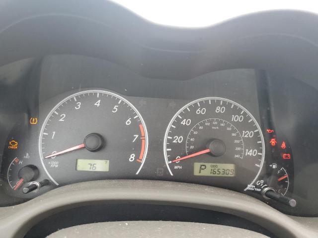 2T1BU4EE3AC395100 - 2010 TOYOTA COROLLA BASE BROWN photo 9