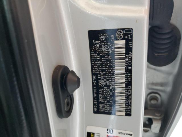 2T1BURHE8JC987827 - 2018 TOYOTA COROLLA L ვერცხლისფერი ფოტო 12