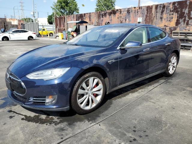 5YJSA1H1XEFP64049 - 2014 TESLA MODEL S Azul foto 1