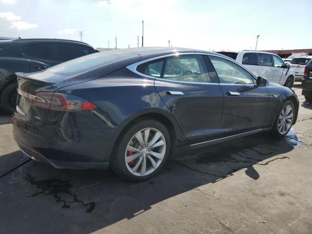 5YJSA1H1XEFP64049 - 2014 TESLA MODEL S Azul foto 3