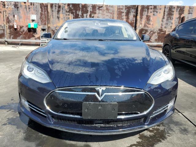 5YJSA1H1XEFP64049 - 2014 TESLA MODEL S Azul foto 5