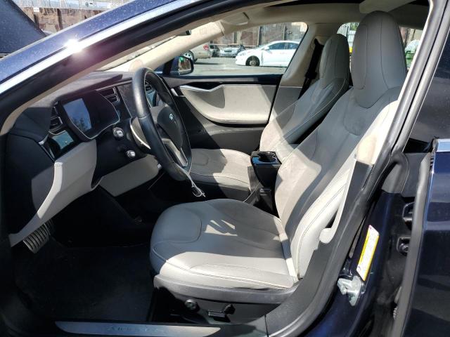 5YJSA1H1XEFP64049 - 2014 TESLA MODEL S Azul foto 7