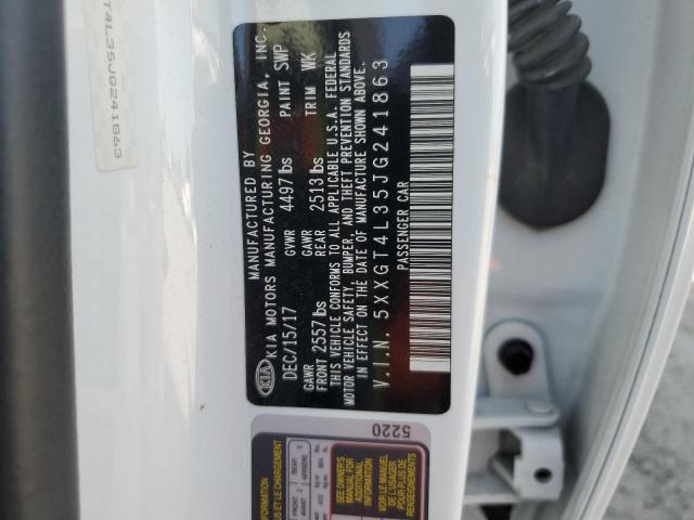 5XXGT4L35JG241863 - 2018 KIA OPTIMA LX 白色 照片 13