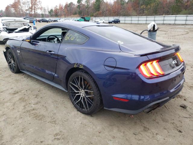 1FA6P8CF9J5107580 - 2018 FORD MUSTANG GT BLUE photo 2
