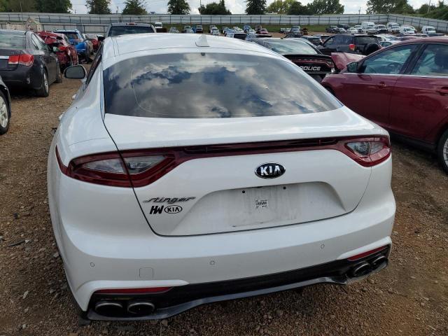 KNAE15LA1K6050746 - 2019 KIA STINGER WHITE photo 6